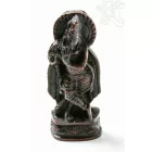 Krishna, vörös színű, rezin szobor - 7,5 cm