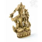 Manjushri, csont színű rezin szobor - 7 cm