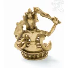 Manjushri, csont színű rezin szobor - 7 cm