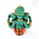 Ganesha kézzel festett rezin szobor - 6 cm