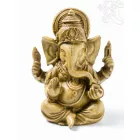 Ganesha, csont színű rezin szobor - 9 cm
