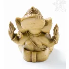 Ganesha, csont színű rezin szobor - 9 cm