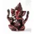 Ganesha, vörös színű rezin szobor - 15 cm