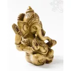 Ganesha, csont színű rezin szobor - 15 cm