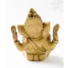 Ganesha, csont színű rezin szobor - 15 cm