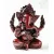 Ganesha, vörös színű rezin szobor - 18 cm