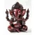 Ganesha, vörös színű rezin szobor - 25 cm