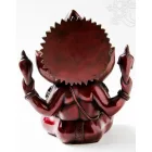 Ganesha, vörös színű rezin szobor - 25 cm