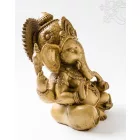 Ganesha, csont színű rezin szobor - 25 cm
