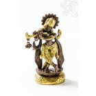 Krishna réz szobor, arany - bronz - 10,5 cm