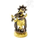Krishna réz szobor, arany - bronz - 10,5 cm