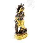 Krishna réz szobor, arany - bronz - 10,5 cm