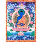 Gyógyító Buddha thangka - thangka jellegű falikép