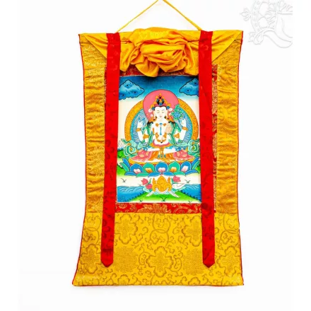 4 karú Csenrézi thangka