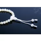 Holdkő csukló mala, türkiz és korall berakásos osztóval, gumis - a belső sugallatok köve
