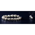 Howlit koponya állítható karkötő, csuklómala