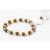Hegyikristály-rudraksha csukló mala, gumis