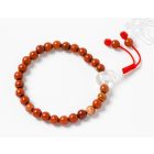 Vörös jáspis csukló mala, gumis - a gyógyulás, a fiatalság és az intenzív tapasztalatok köve