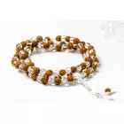 Hegyikristály - rudraksha mala, állítható