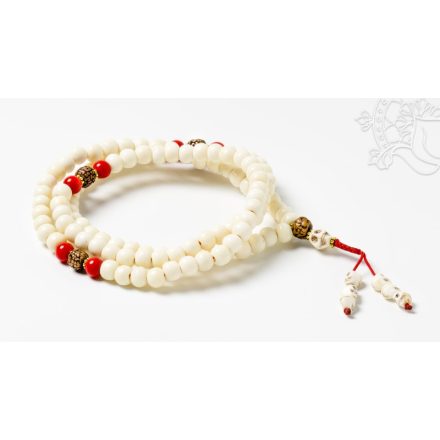 Csont mala, rudraksha osztóval, állítható