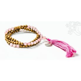 Szantál mala, rózsakvarc, bojtos