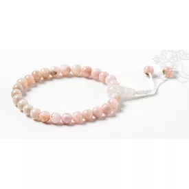   Pink opál (Andok opál) csukló mala, gumis - A láthatatlan értékek védelmezője