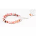 Pink opál (Andok opál) csukló mala, állítható, 21 szemes - A láthatatlan értékek védelmezője