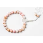 Pink opál (Andok opál) csukló mala, gumis, 21 szemes - A láthatatlan értékek védelmezője