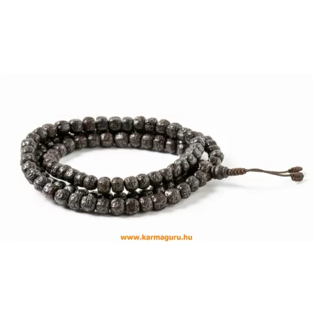 Rudraksha mala, prémium minőség, antikolt - 85 cm