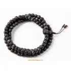 Rudraksha mala, prémium minőség, antikolt - 85 cm
