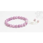 Kunzit csukló mala, gumis 21 szemes - Híd a szív és az elme között