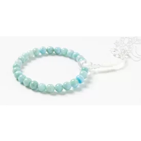   Larimar csukló mala, állítható - delfinkő, Atlantisz fénykapuja
