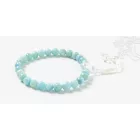 Larimar csukló mala, gumis - delfinkő, Atlantisz fénykapuja