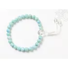 Larimar csukló mala, gumis - delfinkő, Atlantisz fénykapuja