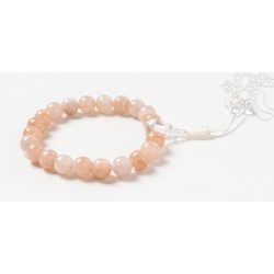   Morganit csukló mala, állítható, 21 szemes - a feltétel nélküli szeretet köve