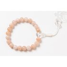 Morganit csukló mala, állítható, 21 szemes - a feltétel nélküli szeretet köve