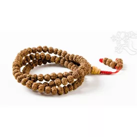 Rudraksha mala, prémium minőség - állítható - 65 cm