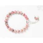 Rodokrozit csukló mala, gumis, 21 szemes - a belső nőiség, a szelíd szív köve