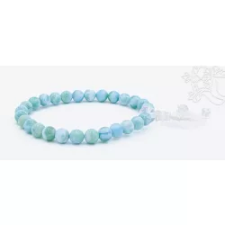   Larimar csukló mala, gumis - delfinkő, Atlantisz fénykapuja