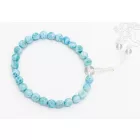 Larimar csukló mala, gumis - delfinkő, Atlantisz fénykapuja