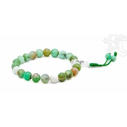   Krizopráz csukló mala 21 szemes, gumis - A független lélek táplálója