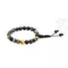 Tigrisszem csukló mala, kicsi, állítható (méz-kék) - az igazság és a beleélés köve, a jó döntések segítője