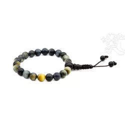   Tigrisszem csukló mala, kicsi, állítható (méz-kék) - az igazság és a beleélés köve, a jó döntések segítője