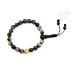 Tigrisszem csukló mala, kicsi, állítható (méz-kék) - az igazság és a beleélés köve, a jó döntések segítője