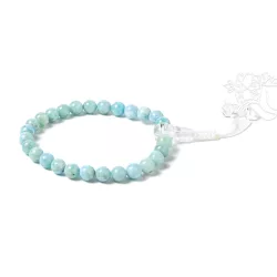   Larimar csukló mala, prémium minőség, állítható - delfinkő, Atlantisz fénykapuja