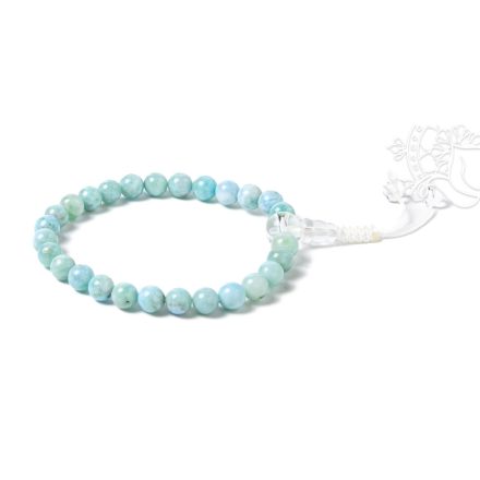 Larimar csukló mala, prémium minőség, állítható - delfinkő, Atlantisz fénykapuja