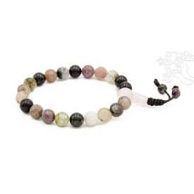   Turmalin csukló mala, 21 szemes, prémium minőség, gumis - a jó kapcsolatok köve