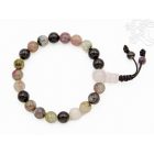 Turmalin csukló mala, 21 szemes, prémium minőség, gumis - a jó kapcsolatok köve