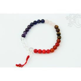 Csakra csukló mala, gumis