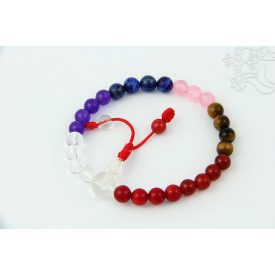 Csakra csukló mala, gumis